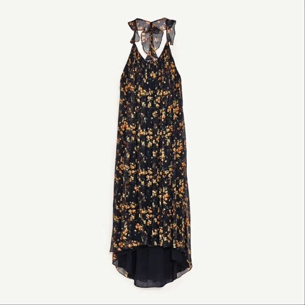 ✨LONG STRAPPY DRESS WITH FRILL✨ - Picture 5 of 8